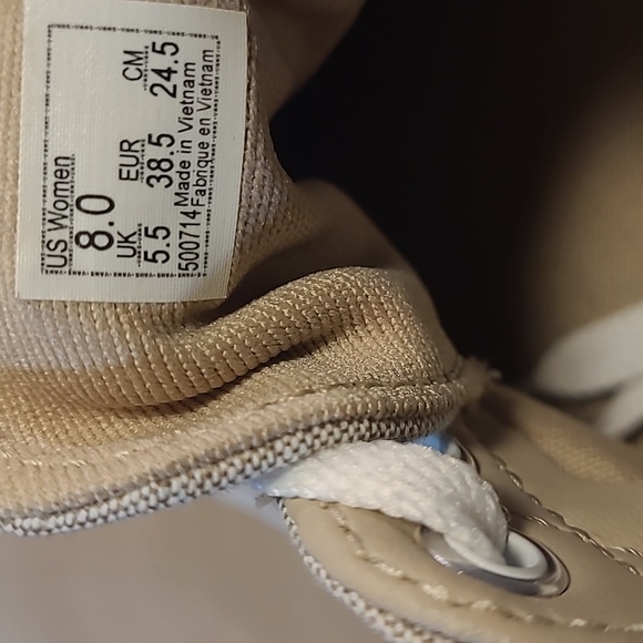 Vans Old Skool Tan Canvas Women's Athletic Shoes - Picture 10 of 10